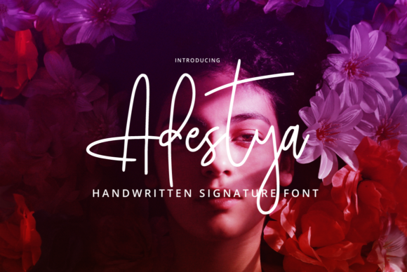Adestya: A Handmade Script Font for Editorial Design