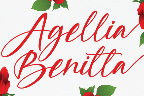 Agellia Benitta: A Delicate Handwritten Font for Makers