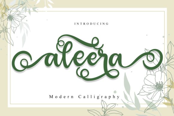 Aleera: A Romantic Script Font for Web Design