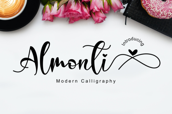 Almonti: A Romantic Handwritten Font for Editorial Design