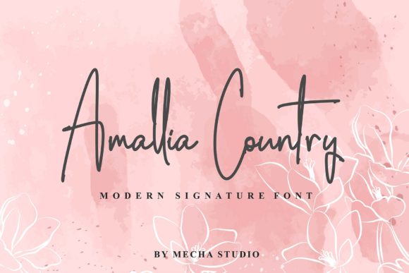 Amalia Country: An Elegant Script Font for Editorial Design