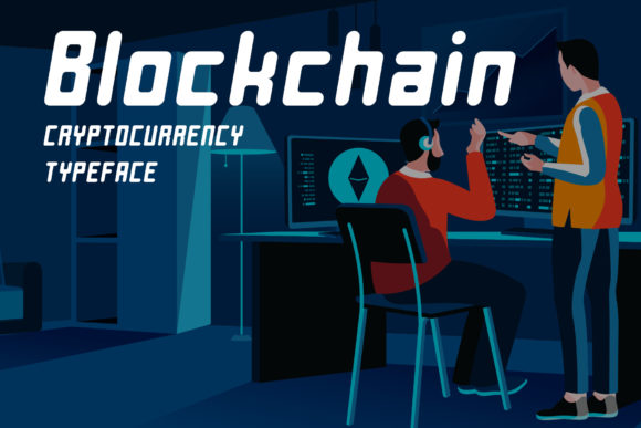 Blockchain: A Bold Script Font for Modern Web Design