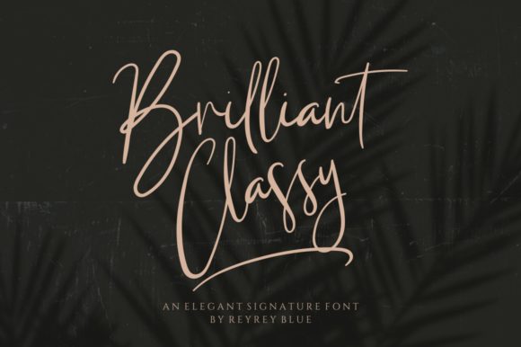 Briliant Classy: A Modern Handwritten Typeface for Editorial Design