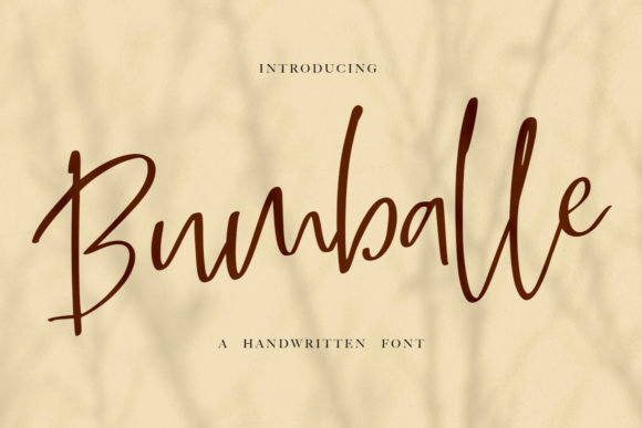 Bumballe: A Timeless Handwritten Font for Makers