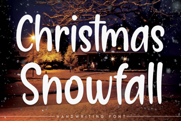 Christmas Snowfall: A Handwritten Font for Editorial Design