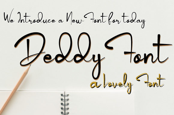 Deddy: A Handwritten Font for Modern Web Design