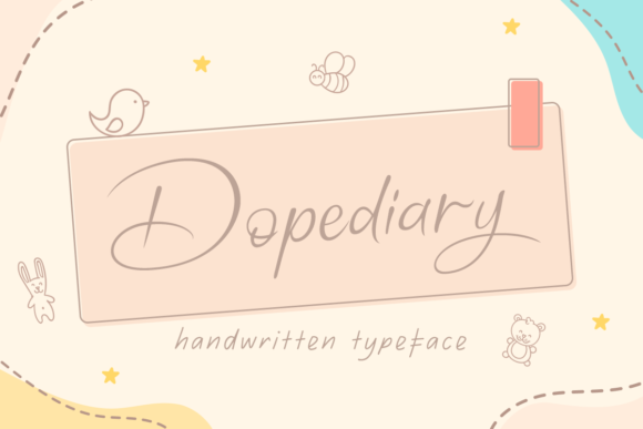 Dopediary: A Sweet Handwritten Font for Editorial Design