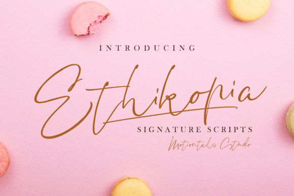 Ethikopia: The Handwritten Font for Polished Branding