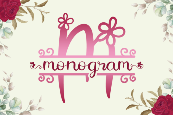 Flower Monogram: A Sweet Handwritten Font for Editors