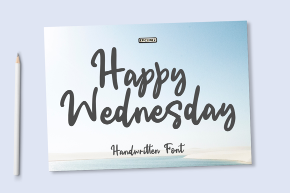 Happy Wednesday: A Handwritten Font for Your Brand