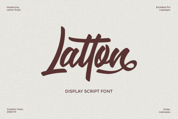 Latton: A Bold Script Font for Campaigns
