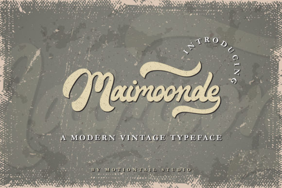 Maimoonde: A Vintage Script Font for Modern Web Design