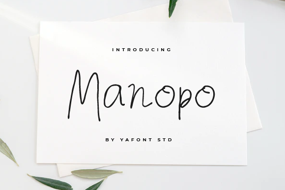 Manopo: A Handwritten Font for Editorial Design