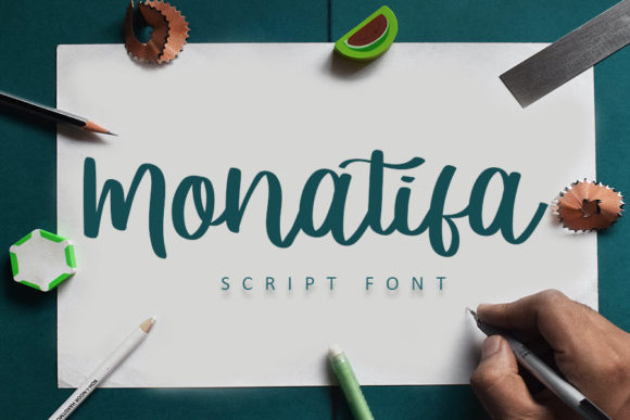 Monatifa: A Sweet Handwritten Font for Web Design