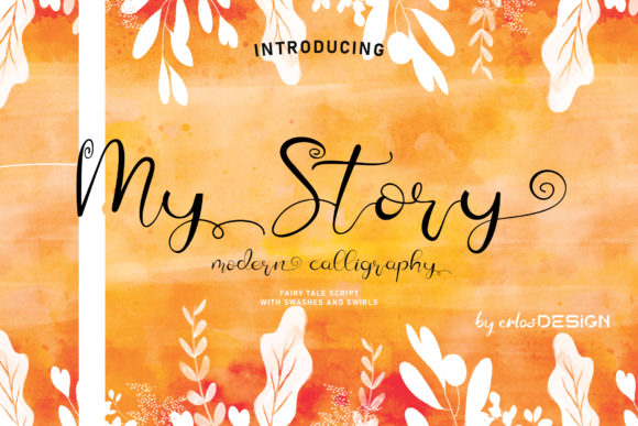 My Story: A Modern Calligraphy Font for Branding