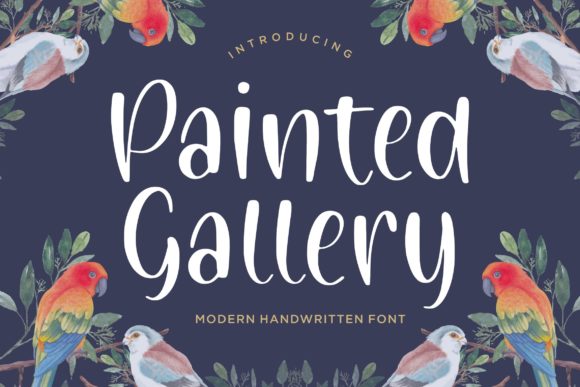 Painted Gallery: A Handwritten Font for Editorial Design