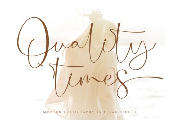 Quality Times: A Romantic Script Typeface for Web Design