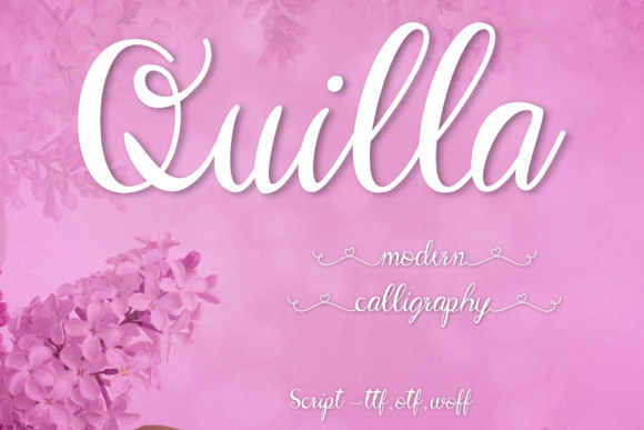 Quilla: A Handwritten Font for Editorial Design