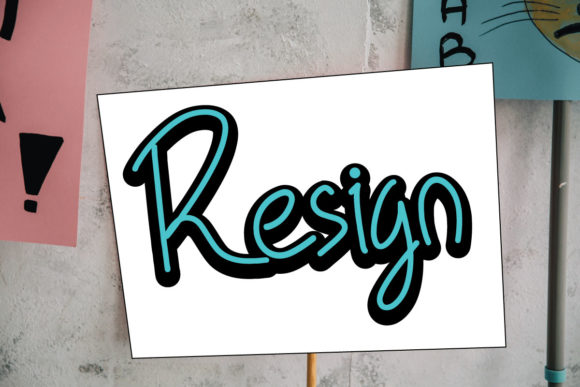 Resign: A Quirky Handwritten Font for Editorial Design