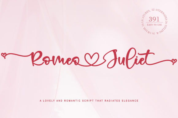 Romeo Juliet: A Romantic Handwritten Font Review