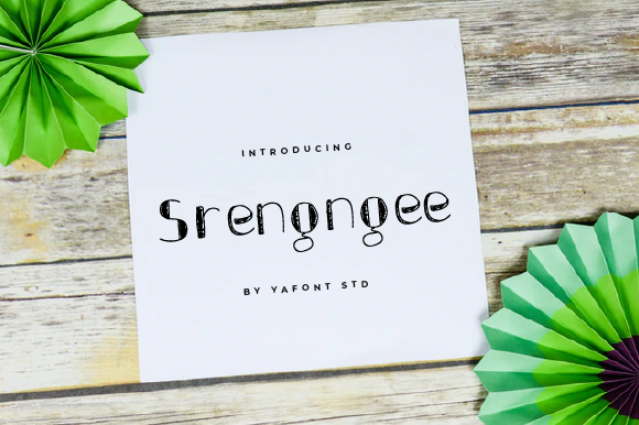 Srengngee: A Friendly Handwritten Font for Editorial Design