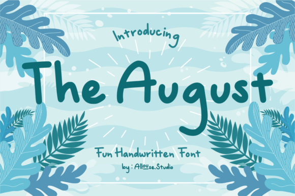 The August: A Charming Handwritten Font for Makers