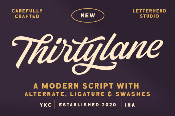 Thirtylane: A Bold Handwritten Font for Makers