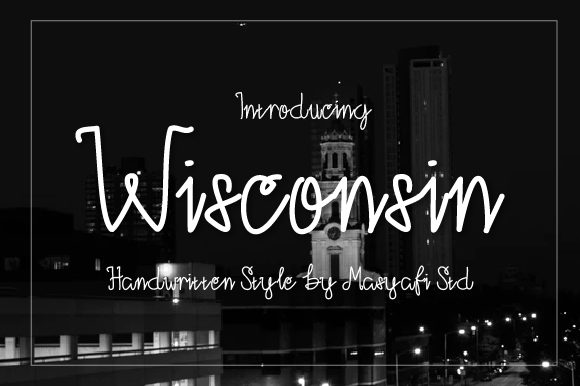 Wisconsin: A Handwritten Font for Modern Branding